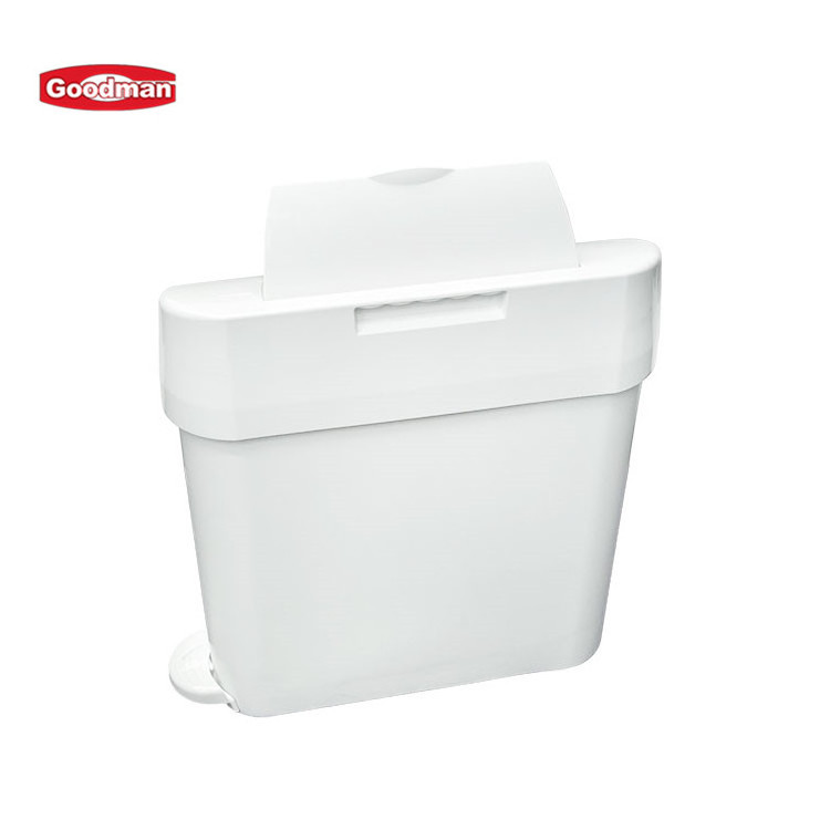 Bathroom Step Female Hygiene Napkin Garbage Standing Paper Waste Container Plastic Trash Can 22L Touchless Pedal Sanitary Bin