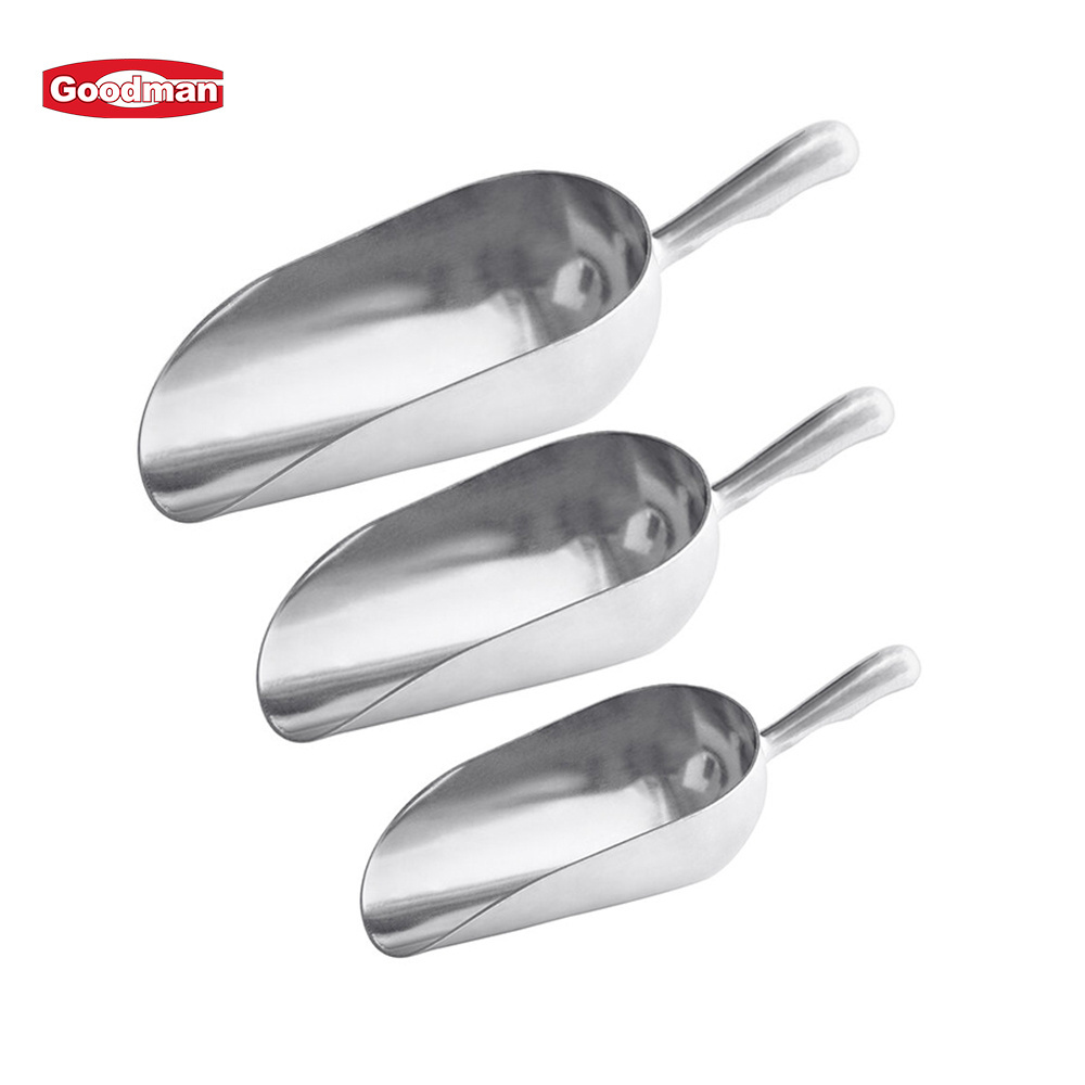 Kitchen tool stainless steel ice shovel aluminium ice scoop