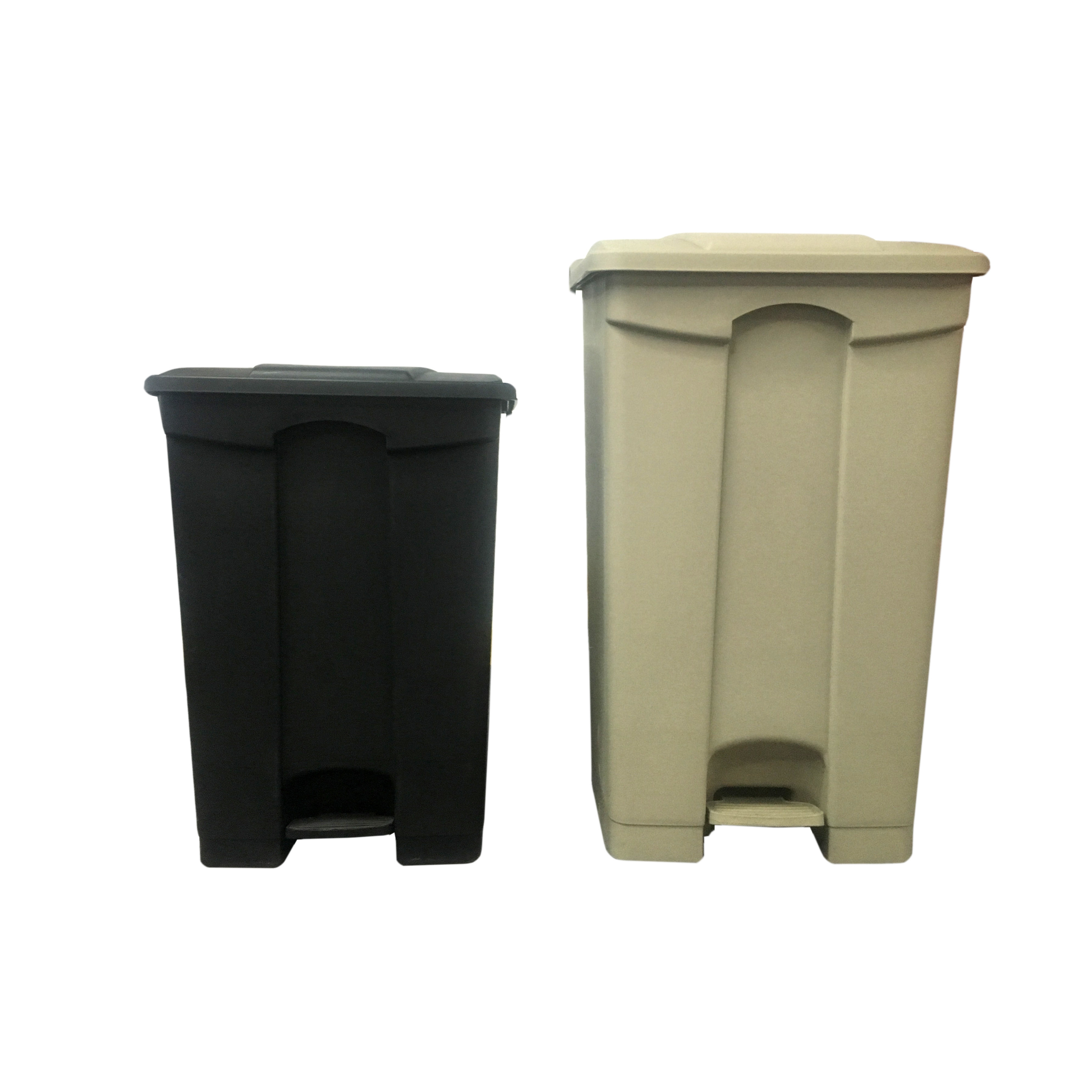 13 gallon trash can sanitary kitchen plastic foot pedal waste recycling bin