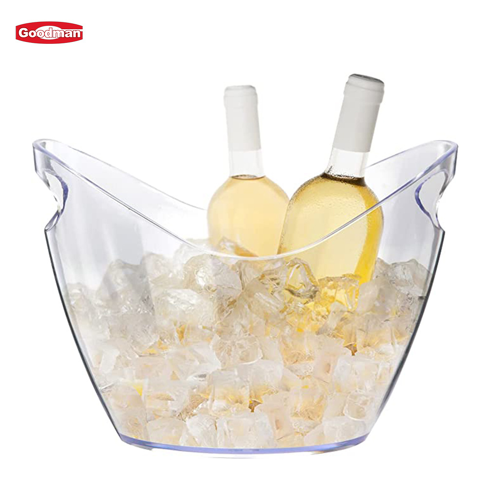 Nightclub Outdoor Party Transparent Bar  Whiskey Champagne Buckets Wine Beer Plastic Ice Bucket