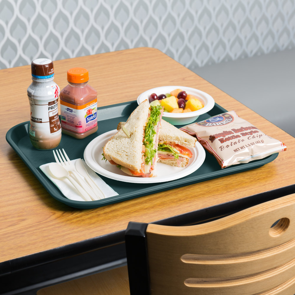 Cafe Standard Non-Slip Plastic Fast Food Tray serving food tray