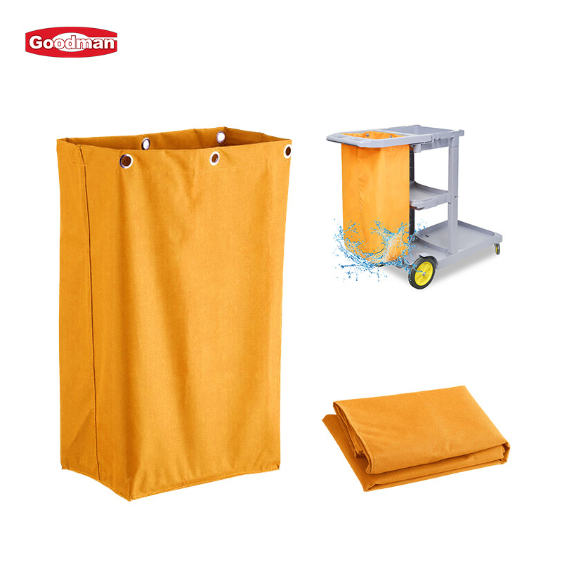 Hotel trash can caddy bag cleaning cart bag housekeeping trolley bag