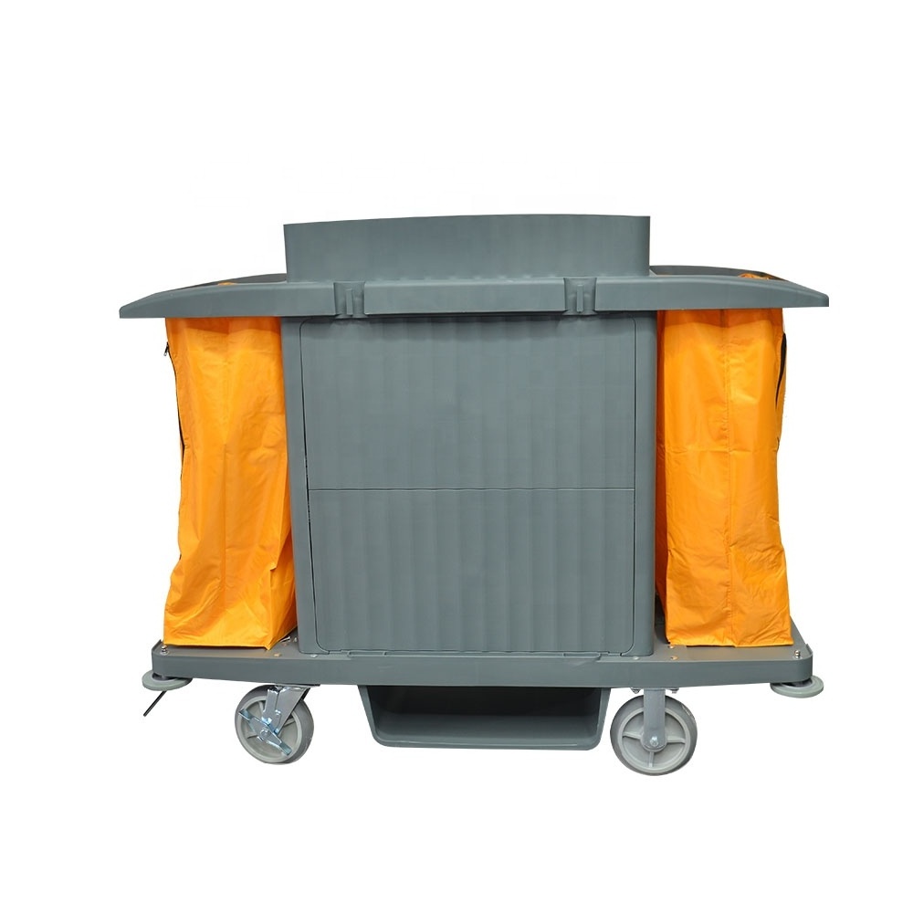 Good Quality Housekeeping Laundry Carts/Maid Trolley Hotel janitor cart