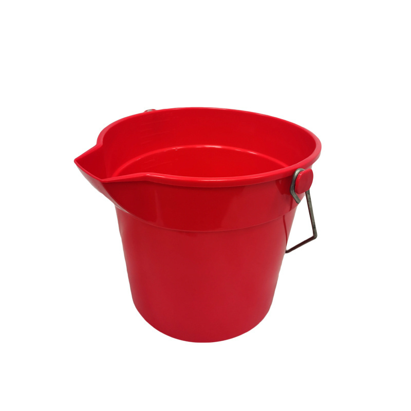 10L plastic Water Bucket Portable Pail with plastic handle, pail plastic