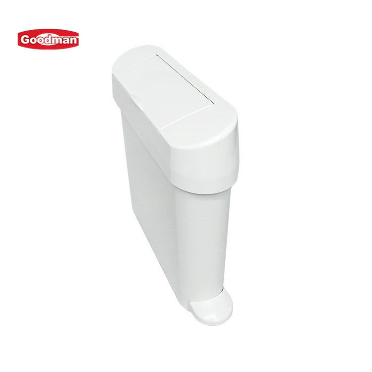 Bathroom Step Female Hygiene Napkin Garbage Standing Paper Waste Container Plastic Trash Can 22L Touchless Pedal Sanitary Bin