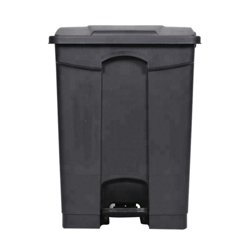 13 gallon trash can sanitary kitchen plastic foot pedal waste recycling bin