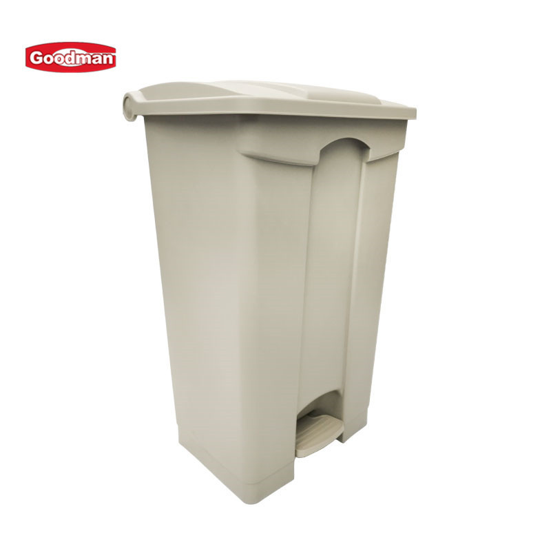 87L Plastic Step-on Trash Can Hands-free Waste bin Large Capacity Commercial Utility Step Foot Pedal Garbage bin