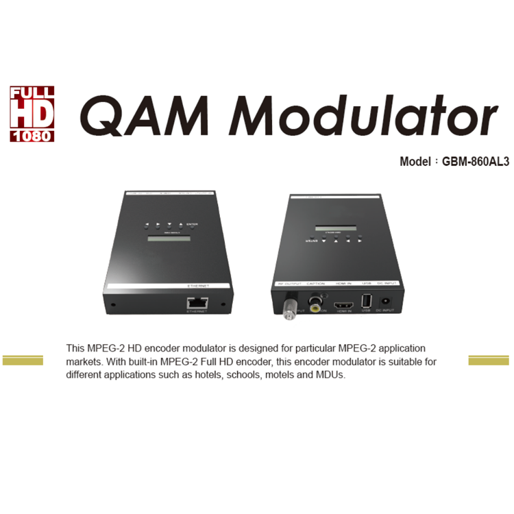 Hot New Products 1CH 2CH 3CH 4CH Full HD HDMI To RF Digital Encoder DVB-T ISDB-T ATSC QAM Modulator