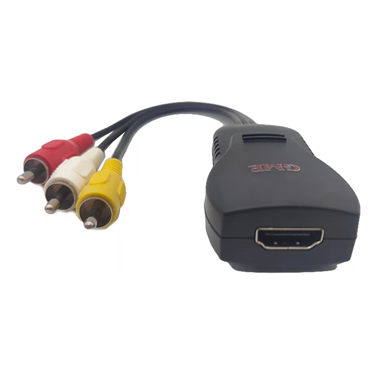 Hot Sale  Converts Digital HDMI Video To Analog RCA AV Adaptor HDMI To Composite Converter