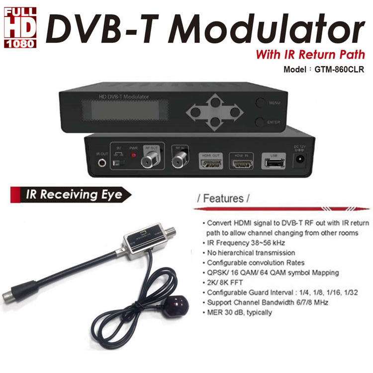 Good Mind GME ISDB ISDB-T QAM HD ISDBT DVB-T DVBT DVB T C HDMI To ATSC Encoder Digital Cable TV Rf Modulator ATSC H265