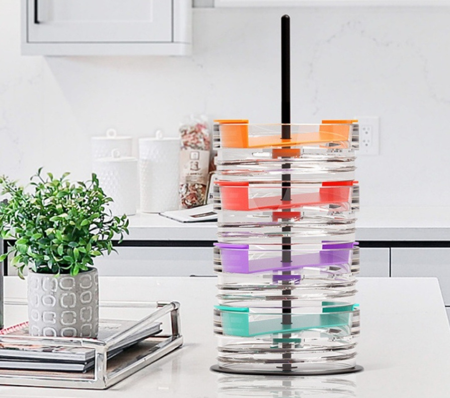 2024 New Arrival Wholesale Cup Lid Shelf Ra 2 Pack Adjustable Tumbler Lid Organizer For Kitchen Space Saving Cup Lid