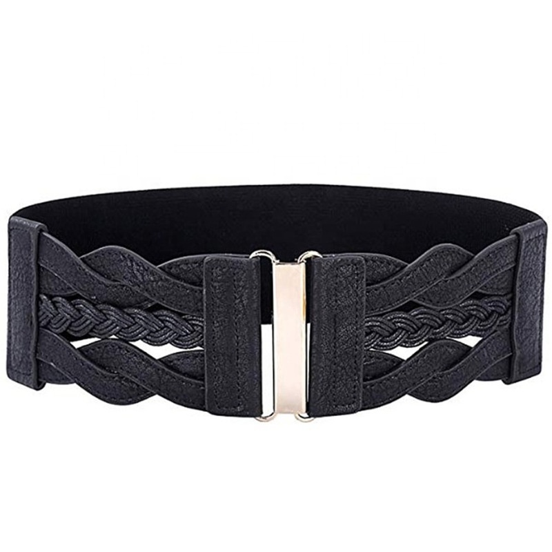 Women's Elastic Vintage Belt Stretchy Retro Wide Waist Cinch Belt