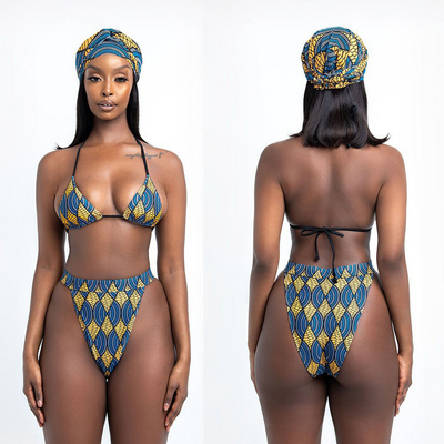 Boho Tribal Printed High Leg Thong Sexy Swimwear Bikini Set Designer Bikinis Sets Bikini Bandage BestSuppliers