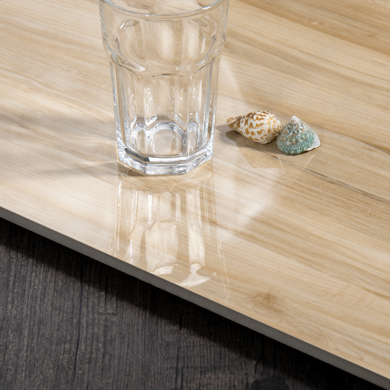 Goodone Glazed Ceramic Polished Wood Look Porcelain Tile