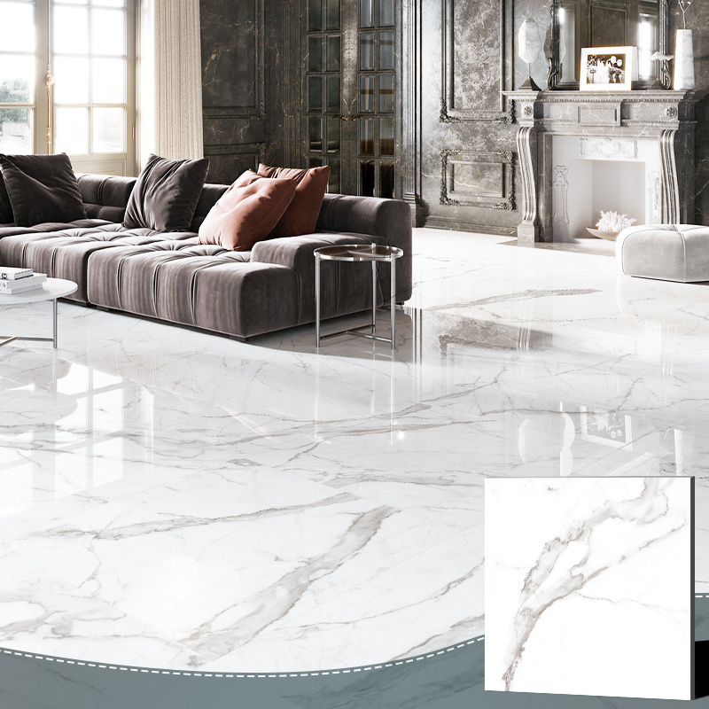 Goodone House Calacatta White Polished Marble for Floor Porcelain Tiles