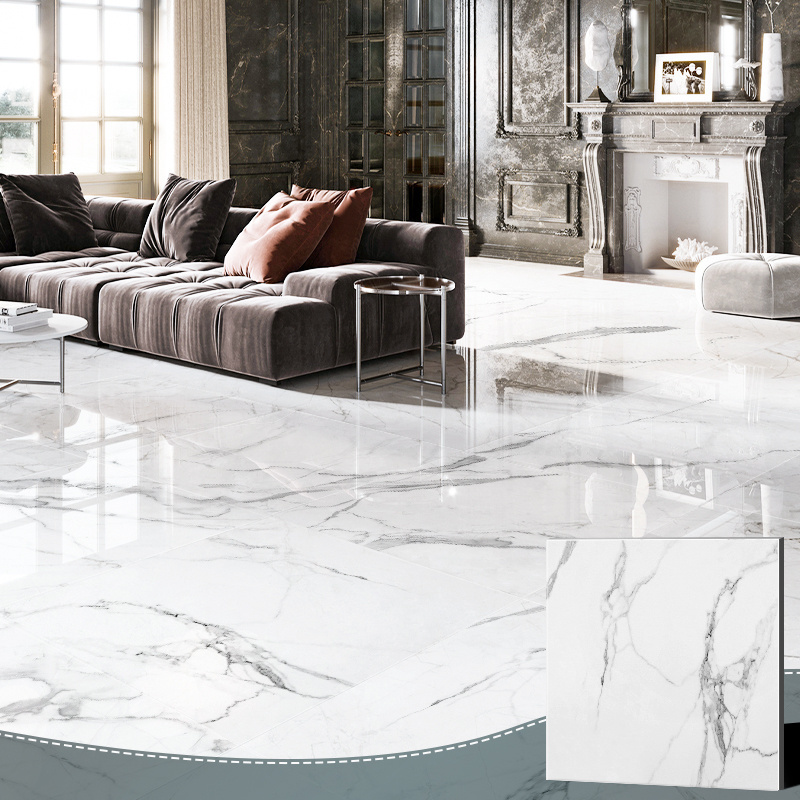 Goodone 60X60 Living room Porcelain Polished White Ceramic For Floor Tile