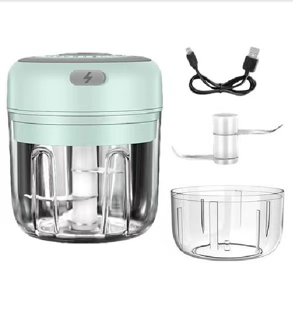 Useful Common Stainless SteelSmart Kitchen Tool Chopper Garlic Crusher Slicer Cube Electric Garlic Press