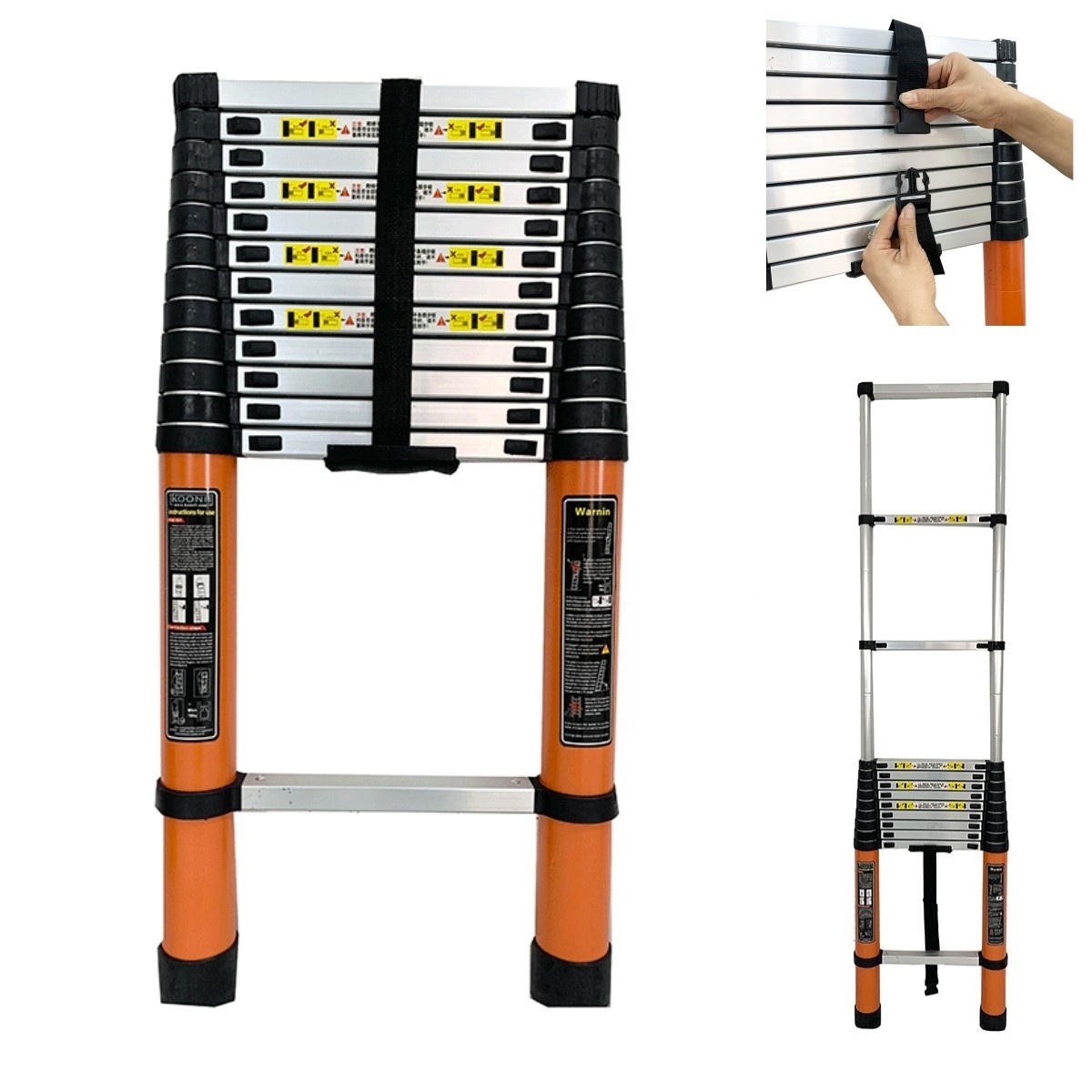 Safety Folding Ladde 6.2m Aluminum Climbing Telescopic Ladder tree stand tree stand escalera  ladder ladder roof too