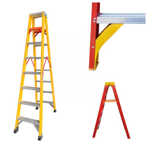 Hot Sale Frp Fiberglass Telescopic Step Ladder Extension Ladders With Handrail,Fiberglass Telescopic Ladder With Joint