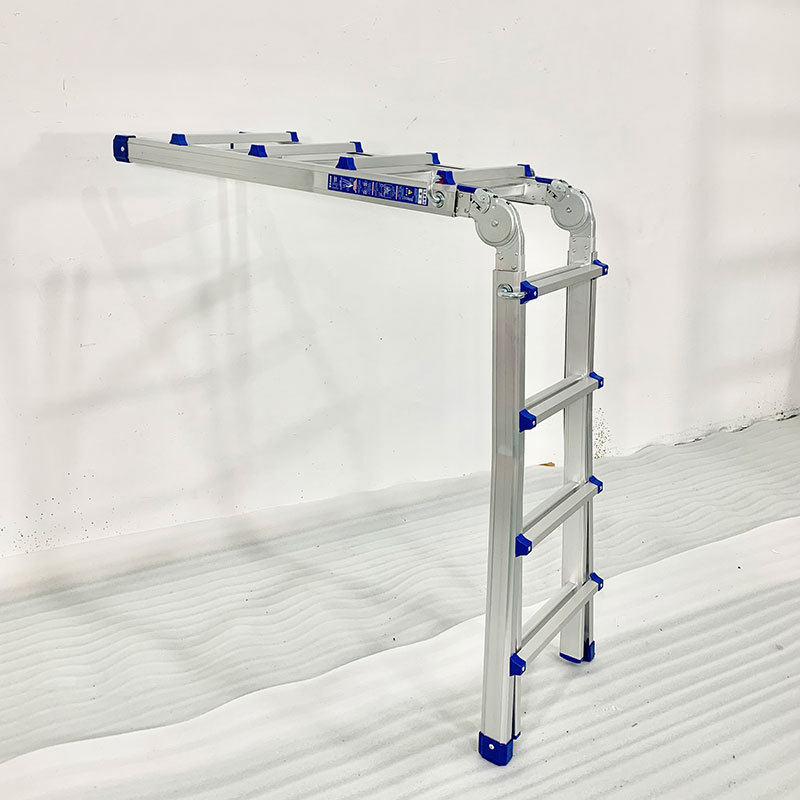 Wholesale Escaleras De Aluminio Double Sided Telescopic 3 Step Carbon Fiber Aluminum Price Folding Ladder