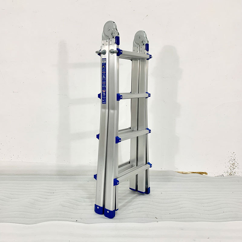 Wholesale Escaleras De Aluminio Double Sided Telescopic 3 Step Carbon Fiber Aluminum Price Folding Ladder