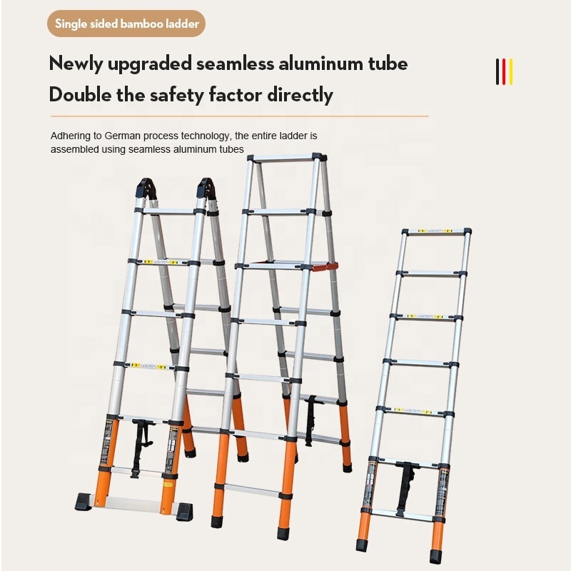 3.8m Portable Aluminum Ladder Telescopic Ladder Extension Extendable