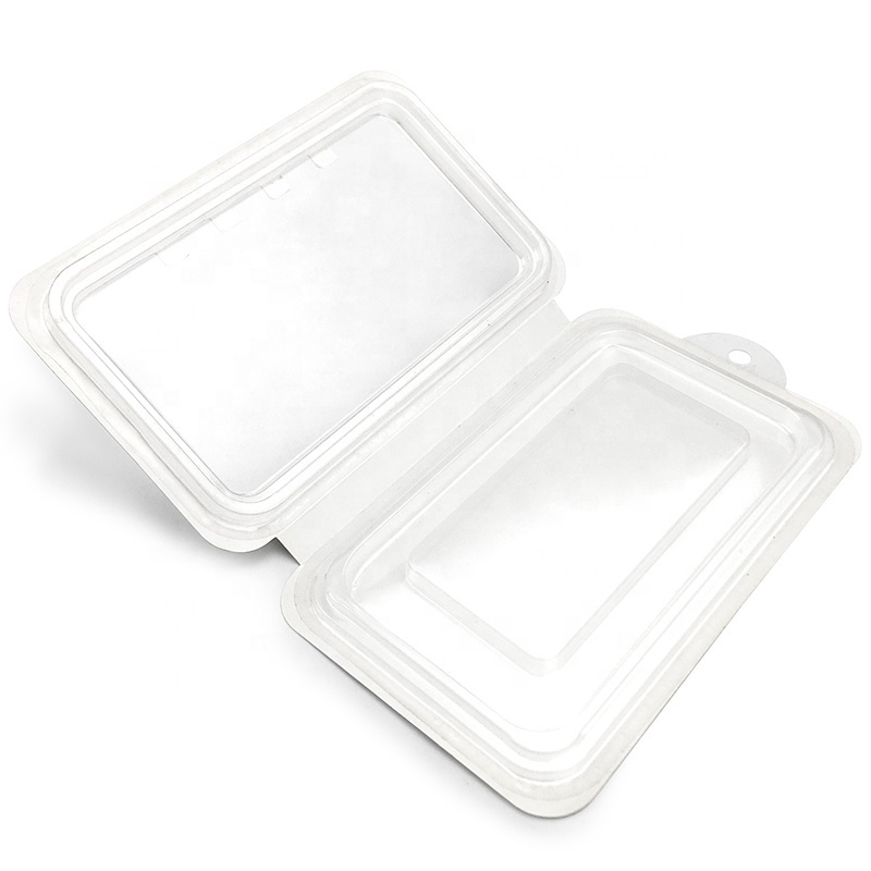 cell phone case small plastic box hard blister packaging box for small items with display window