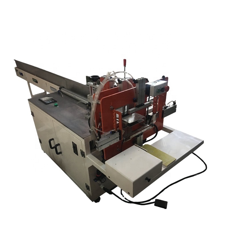 Semi automatic plastic bag napkin paper serviette tissue packing sealing machine