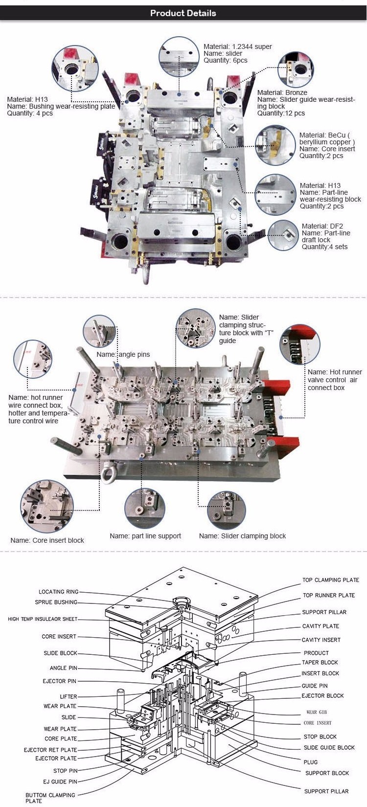 customized die casting product sand casting products aluminum die casting product