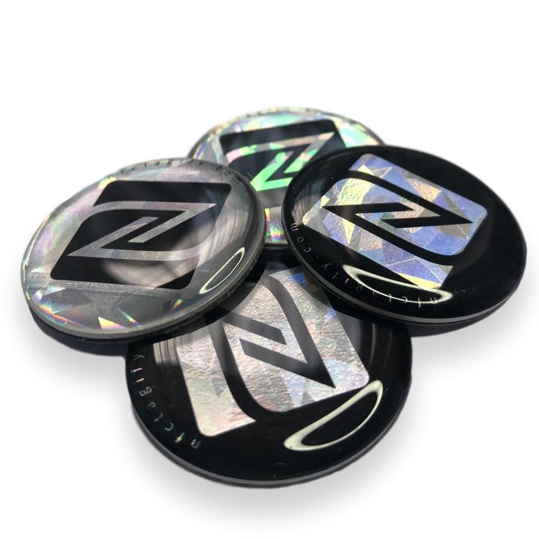 Custom PU  Polyurethane hologram epoxy label dome resin round sticker for mobile phone