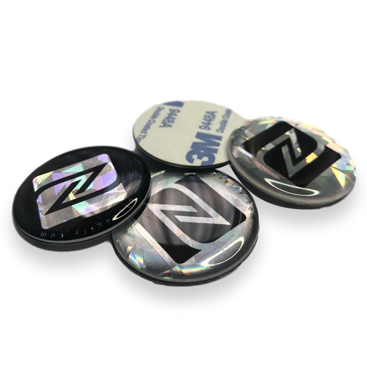 Custom PU  Polyurethane hologram epoxy label dome resin round sticker for mobile phone