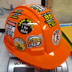 Custom Waterproof Funny Hard Hat Stickers Construction Sticker Printed for Tool Box Helmet Hood for Adult