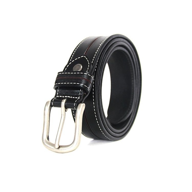 Women Punk Rivet Belt Hollow Genuine Leather Wide Alloy Buckle Waist Belts