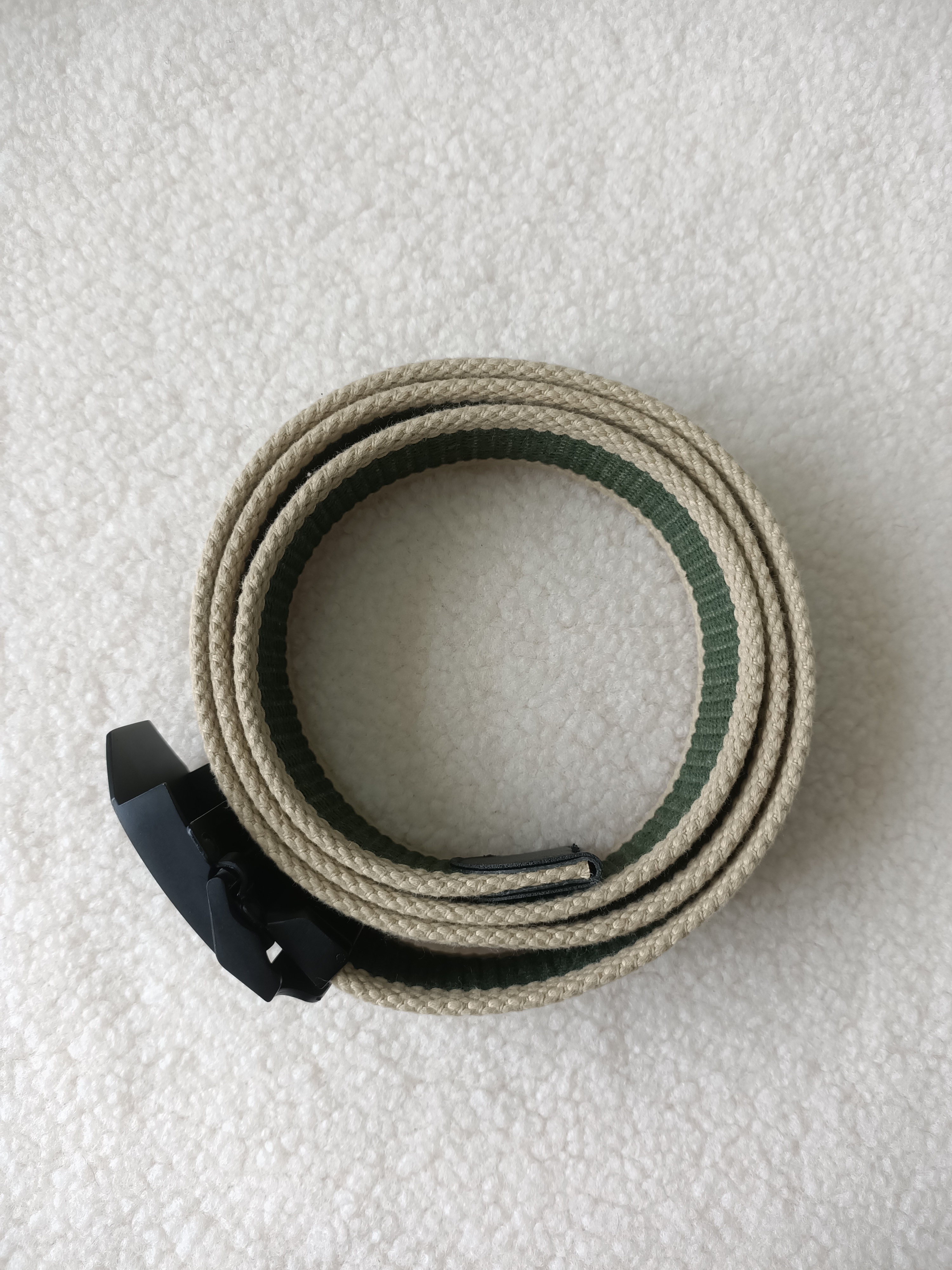 2024 New Design Custom Outdoor Sports Green Belt Woven Belt Us Green Canvas Weave Men's Nylon Belts 4MM Thickness custom color