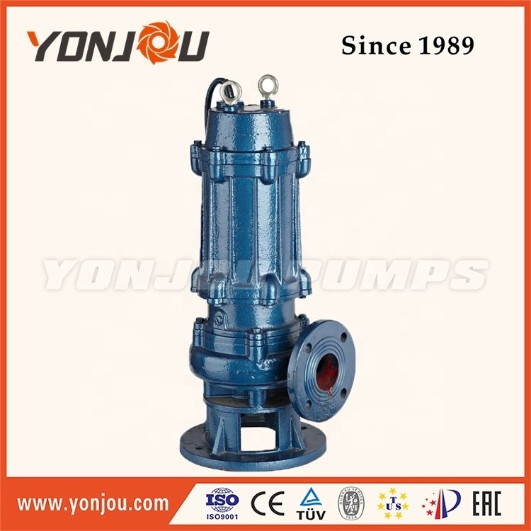 WQ Type Stainless Steel Submersible Sewage Pump, Dirty Water Pump Submersible Pump 1HP, 1.5HP, 2HP, 3HP