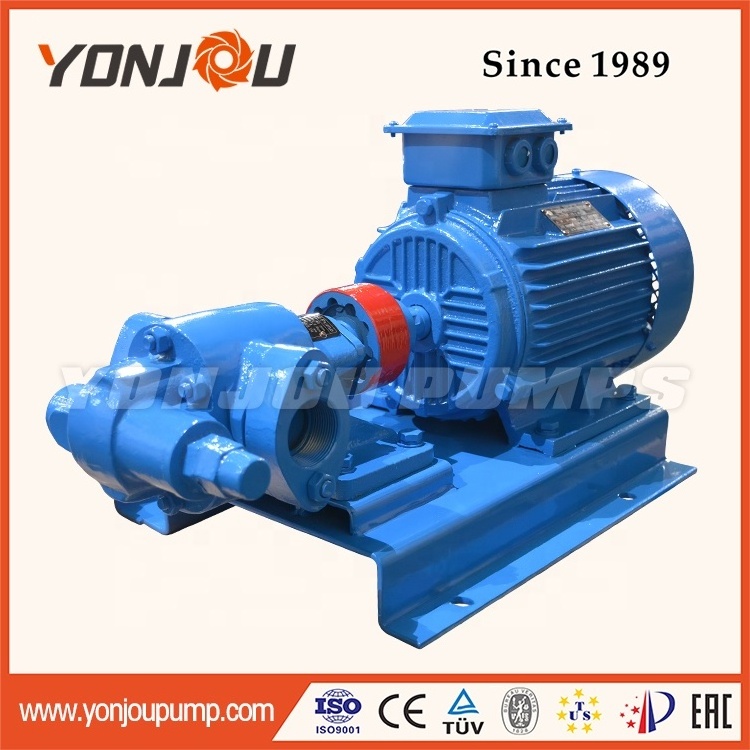 YONJOU KCB Electric High Pressure Food Grade Diesel Fuel Lube Waste Oil Charging Transfer Gear Oil Pump with Motor 40 Hp 100 Mm