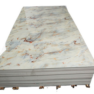 waterproof and fireproof 1220X2440mm  laminas de pvc pvc marble sheet