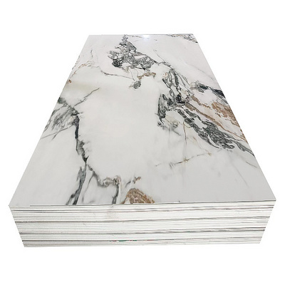 Interior wall panel decoration PVC marble sheet fast  installation UV board