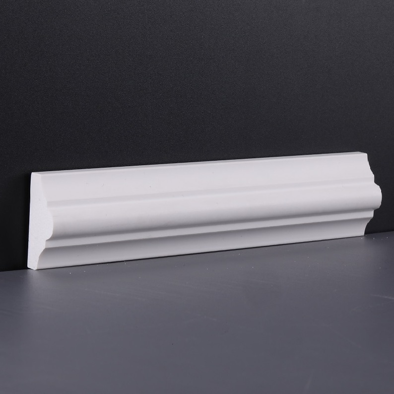 Flexible Polyurethane Foam Wall Baseboard Trim Flooring PS Skirting Board Gypsum Cornice Mould For Decoration