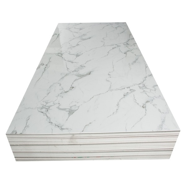 Interior wall panel decoration PVC marble sheet fast  installation UV board