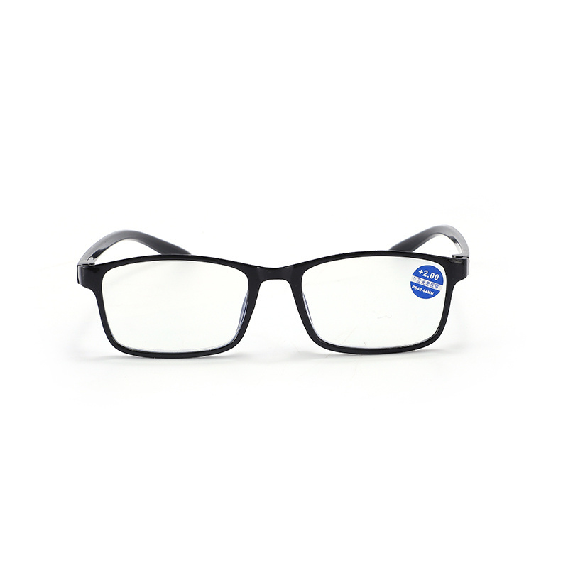 Classic Cheap Small Plastic Square Frame Anti Blue Light Lens Bulk Reading Glasses in stock