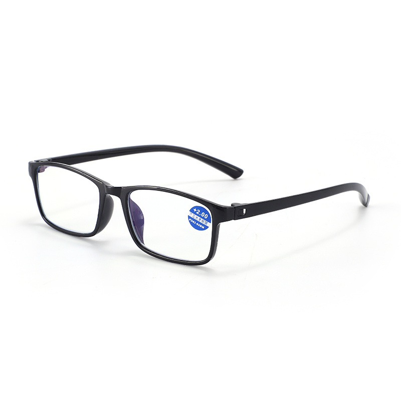 Classic Cheap Small Plastic Square Frame Anti Blue Light Lens Bulk Reading Glasses in stock