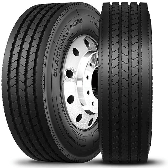 TOP CHINESE BRAND DOUBLE COIN TRUCK TIRE 8.25R15-18 RT500 PATTERN PREMIUM LOW PROFILE ALL-POSITION MULTI-USE TIRE