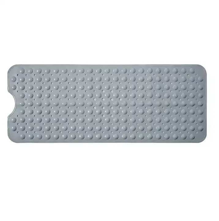 Fashion 40*100cm Extra Long Waterproof PVC Bathtub Mat Non Slip Pvc Bath Tub Shower Mat With Holes