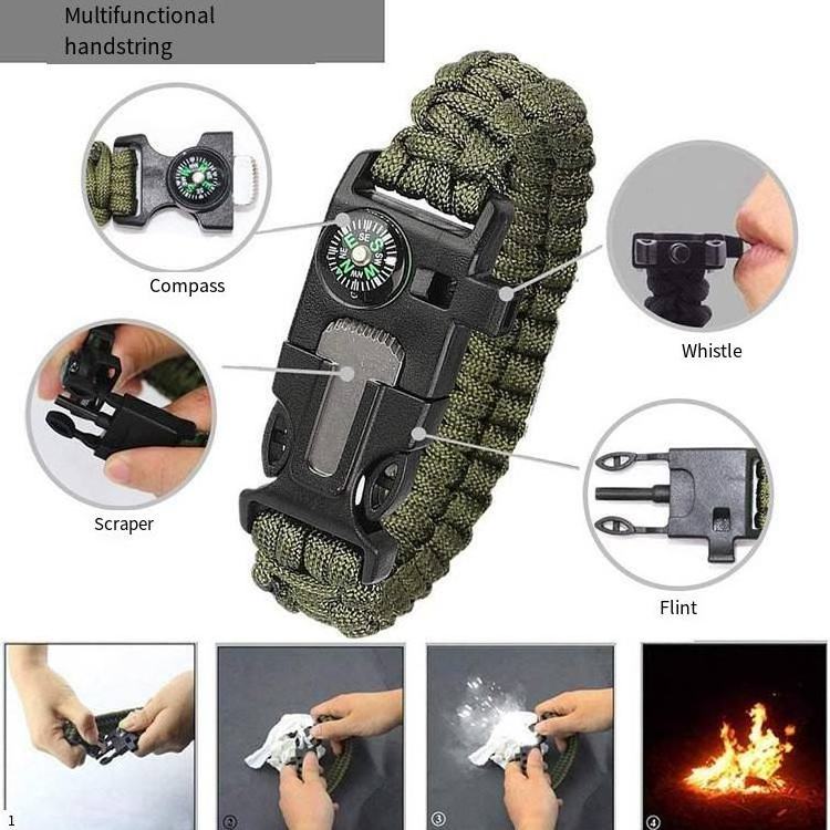 Survival Kit First Aid Kit Tactical Multi Tool Flashlight Blanket for Camping Hunting Travel tool set men'S gift