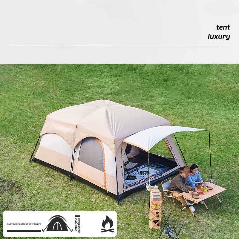 Tent Outdoor Portable Two Rooms One Room Camping Outdoor Supplies Sunscreen Rain Protection Outdoor Camping Tent