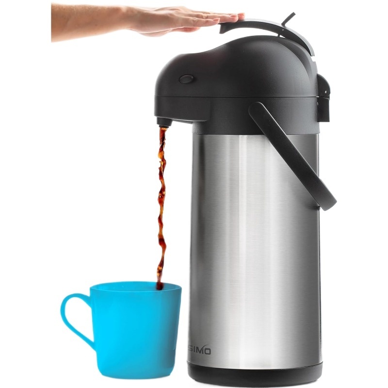 Fast Delivery 101oz/3L Coffee Carafe with Pump 12 Hours Hot Coffee Dispenser Thermal Carafe