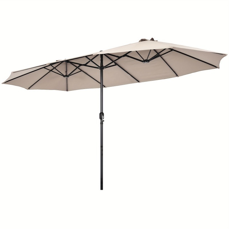 Promotional Double-Sided Outdoor Market Extra Large Umbrella with Crank Oversize Umbrella for Patio Garden Pool Backyard Beach