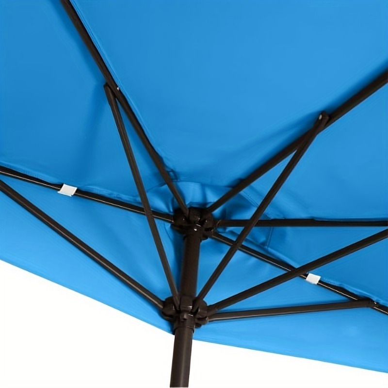 Promotional Fashionable Durable Blue Outdoor Stainless Half Patio Umbrella for Balcony Furniture