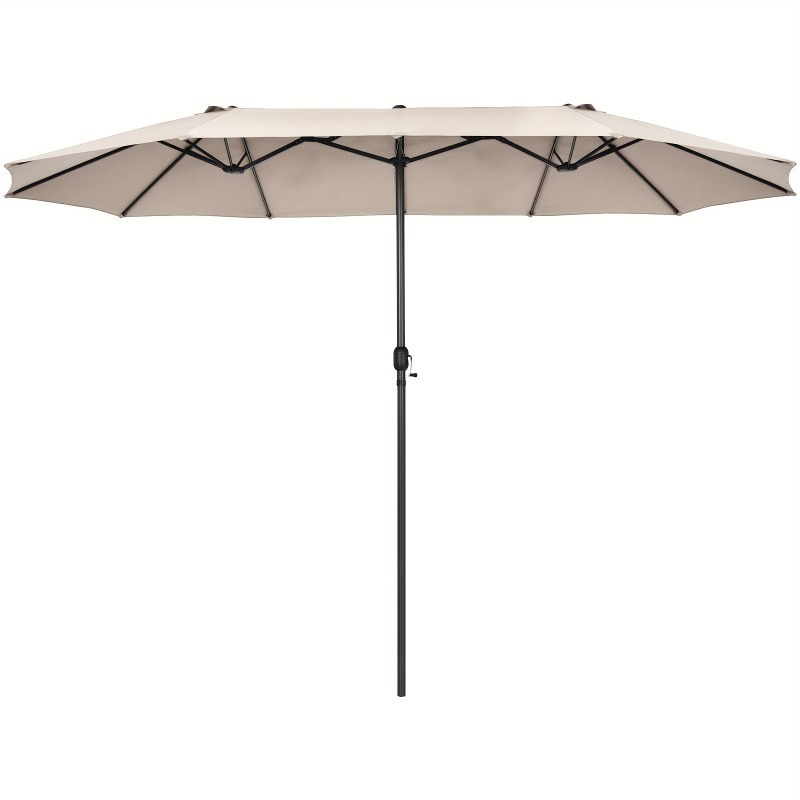 Promotional Double-Sided Outdoor Market Extra Large Umbrella with Crank Oversize Umbrella for Patio Garden Pool Backyard Beach